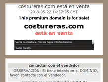 Tablet Screenshot of costureras.com